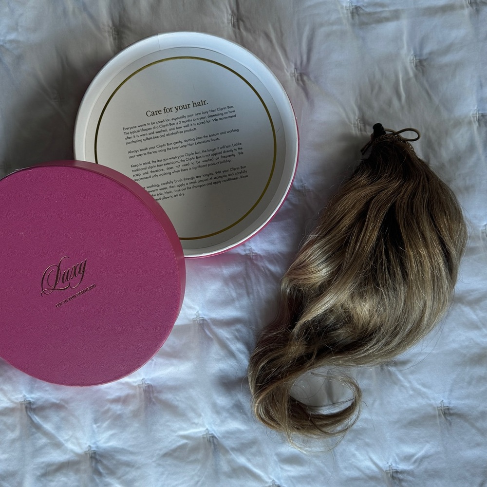 Luxy Hair Remy Chestnut Brown Balayage Clip-In Bun